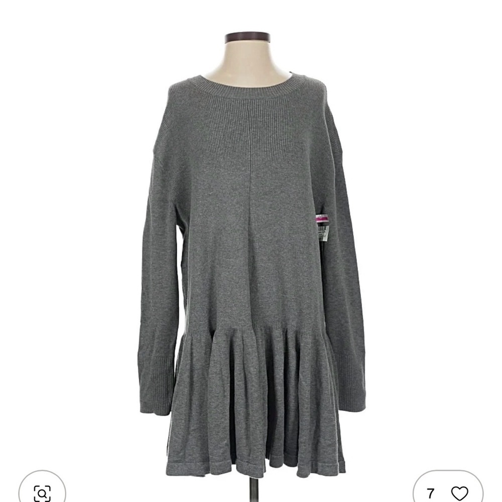 Free People Charcoal Knit Sweater